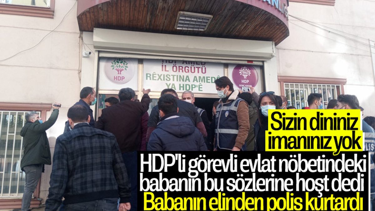 Evlat nöbeti tutan ailelerle HDP'liler arasında gerginlik