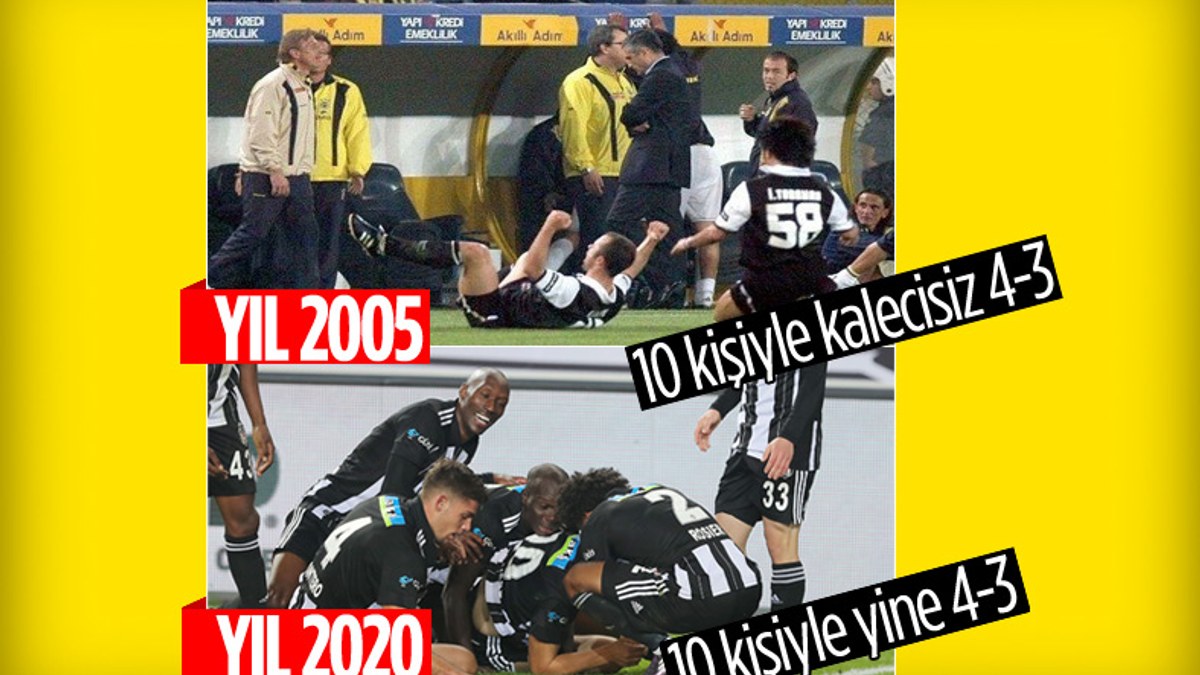 Beşiktaş 15 yıl sonra aynı skorla Kadıköy'de galip geldi