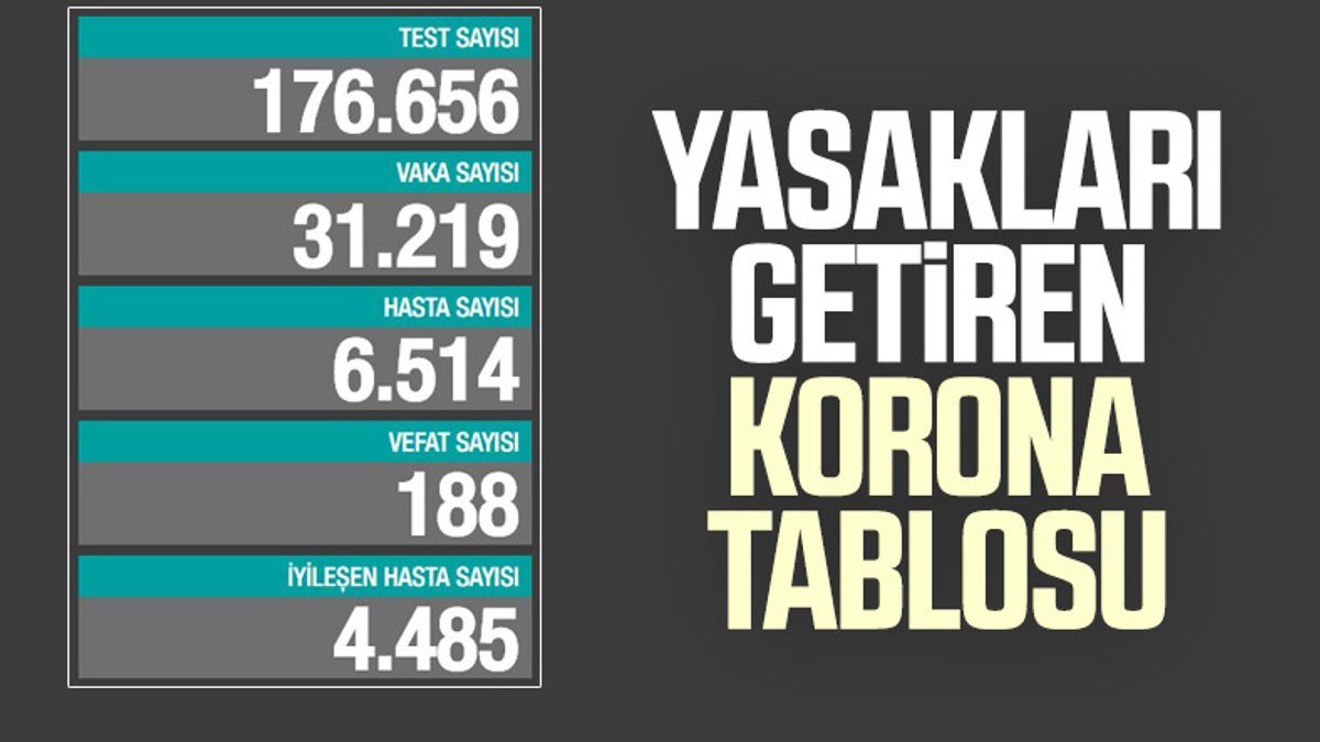 30 Kasım Türkiye'de koronavirüs bilançosu