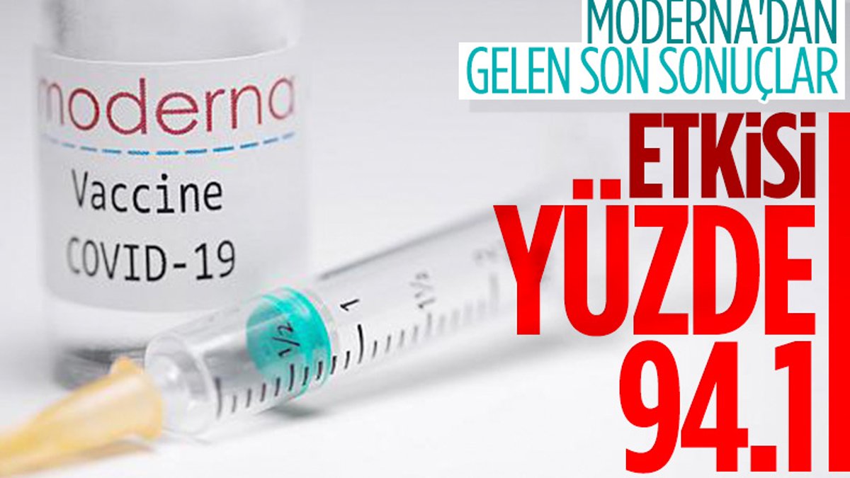 Moderna'nın koronavirüs aşısı, yüzde 94,1 etkinlik gösterdi