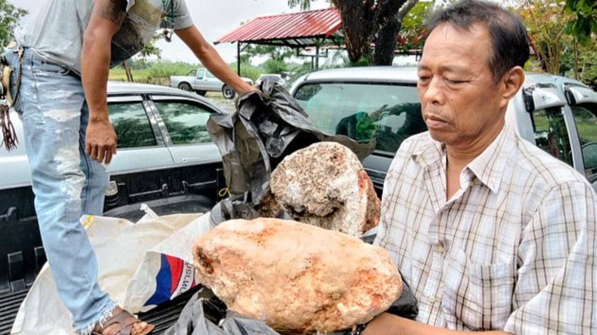 Tayland’da balıkçı 250 milyon TL değerinde ambergris buldu