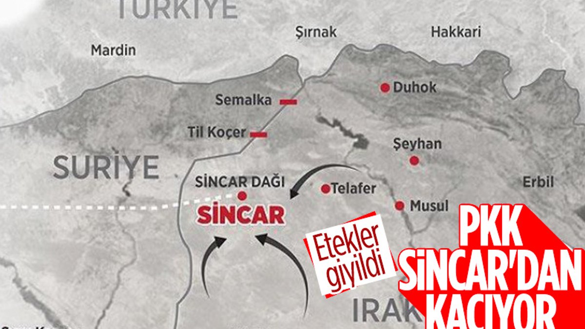 Terör örgütü PKK, Sincar ilçe merkezinden çıkarıldı