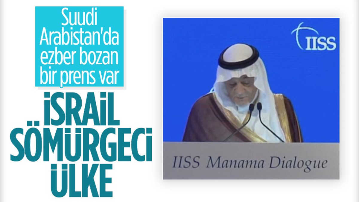 Suudi Prens Faysal: İsrail bölgede sömürgeci güç