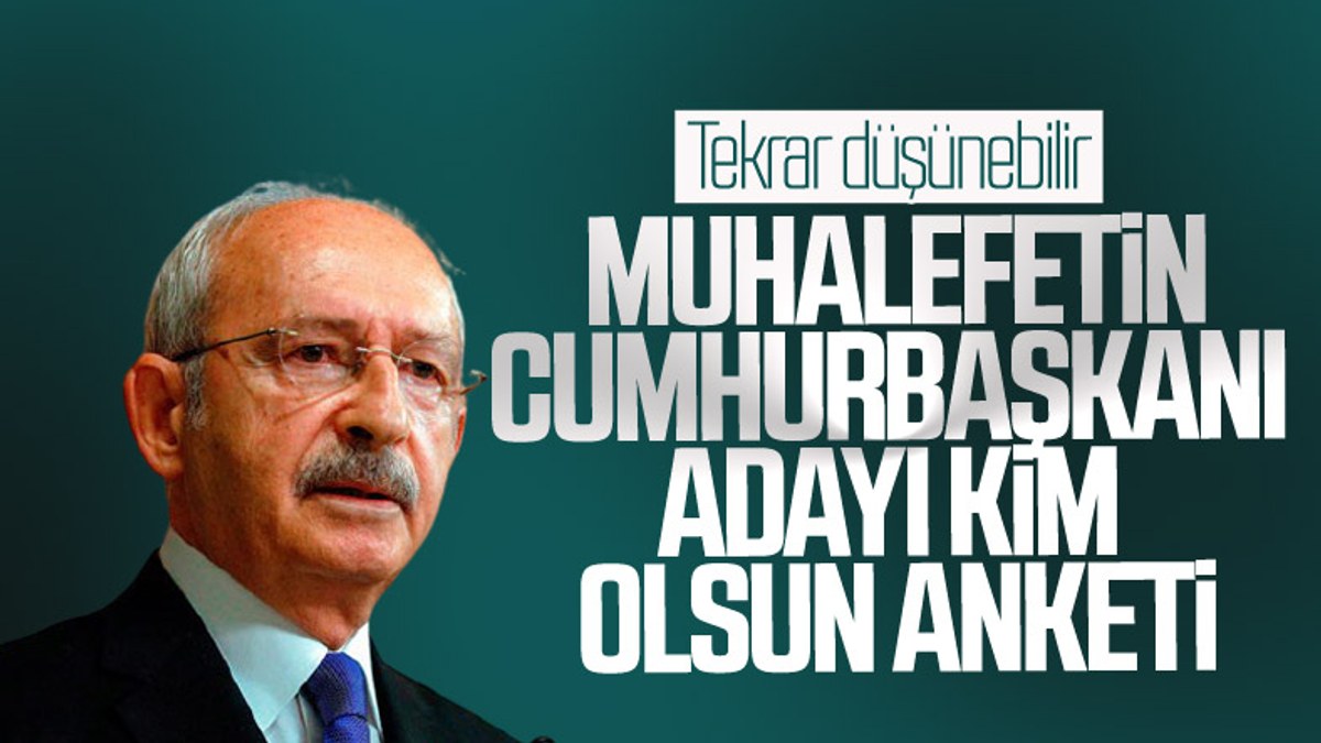 Kılıçdaroğlu, aday çıkışı sonrası yapılan ankette sonda kaldı