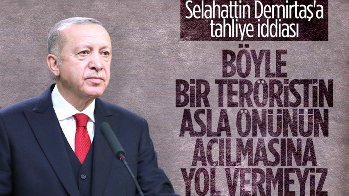 Cumhurbaşkanı Erdoğan: Selahattin Demirtaş teröristtir