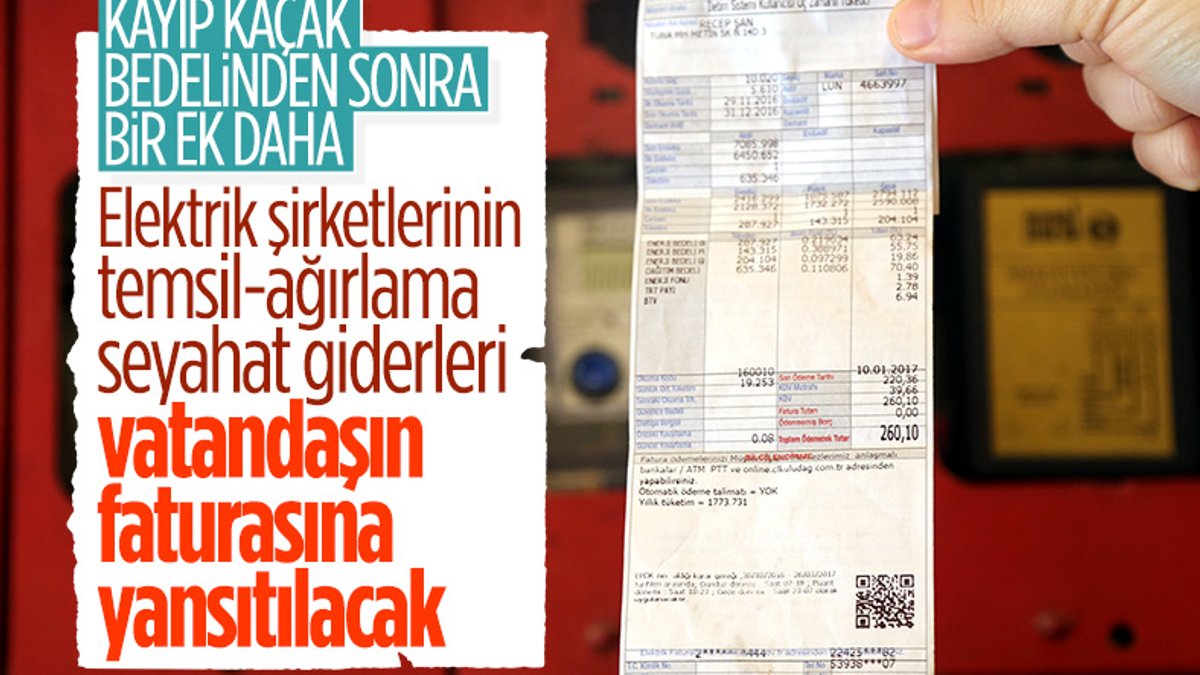 Elektrik faturasına yansıtılacak yeni ek giderler