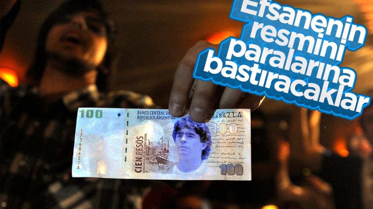 Maradona'nın resmi Arjantin'de banknota basılıyor