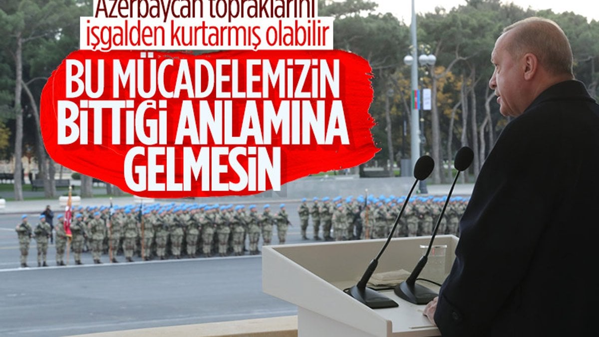 Cumhurbaşkanı Erdoğan: Azerbaycan'da mücadele bitmedi