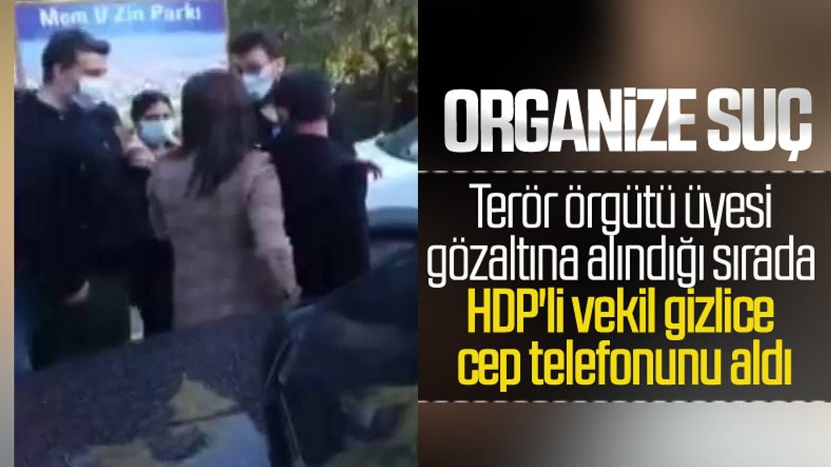PKK üyesinin cep telefonunu gizlice alan HDP'li vekil