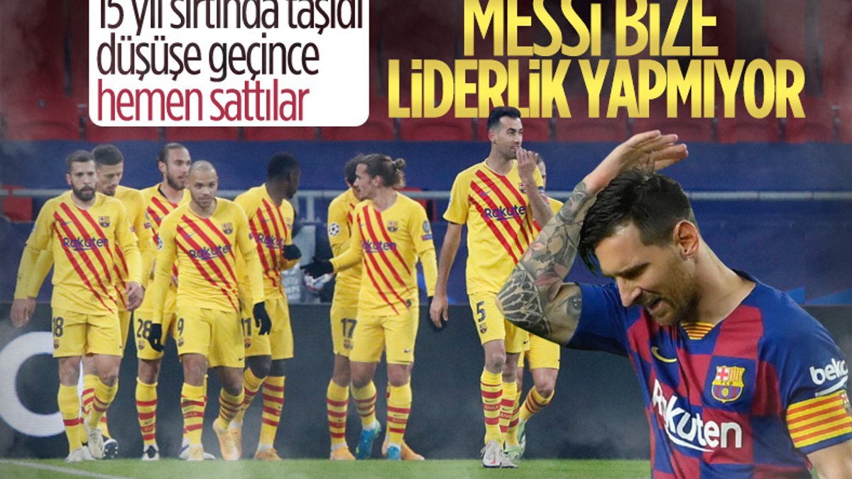 Barcelonalı futbolcular Messi'den şikayetçi