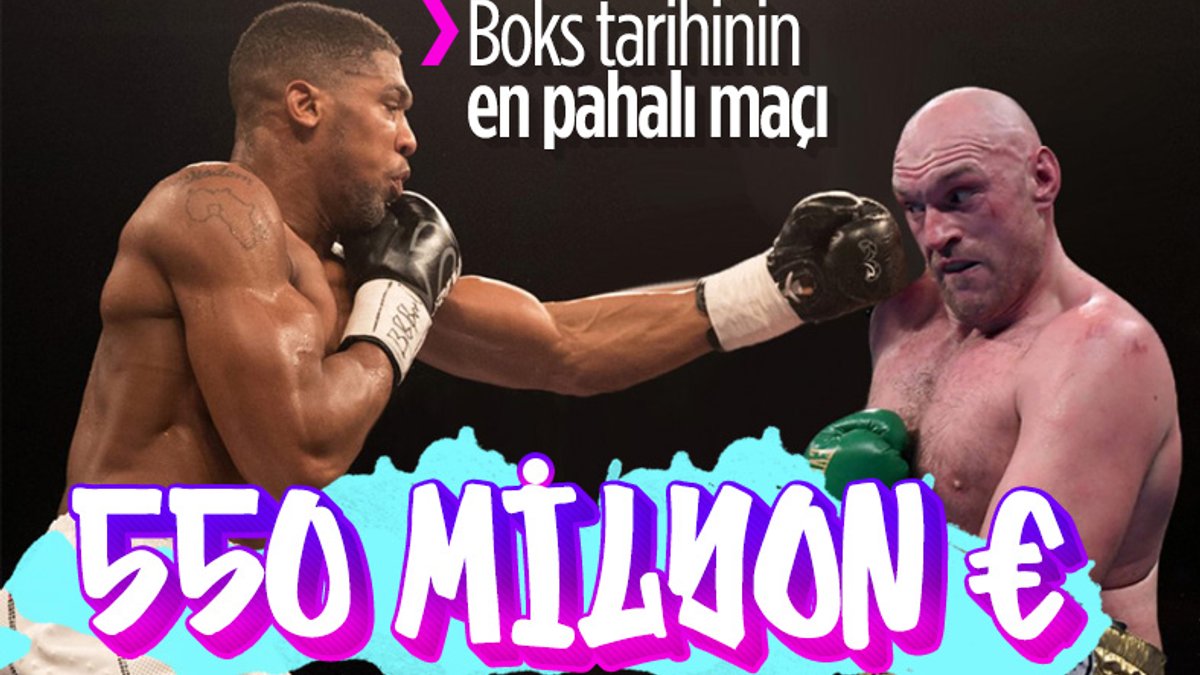 Anthony Joshua ve Tyson Fury dev maçtan 550 milyon euro kazanacak