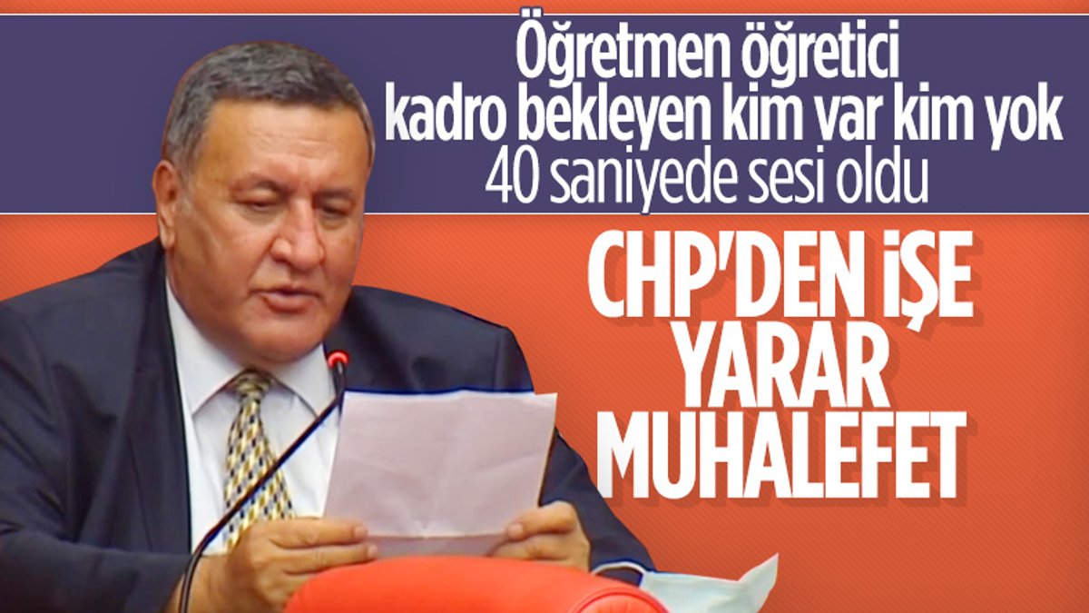 CHP'li Ömer Fethi Gürer, 40 saniyede 6 soru sordu