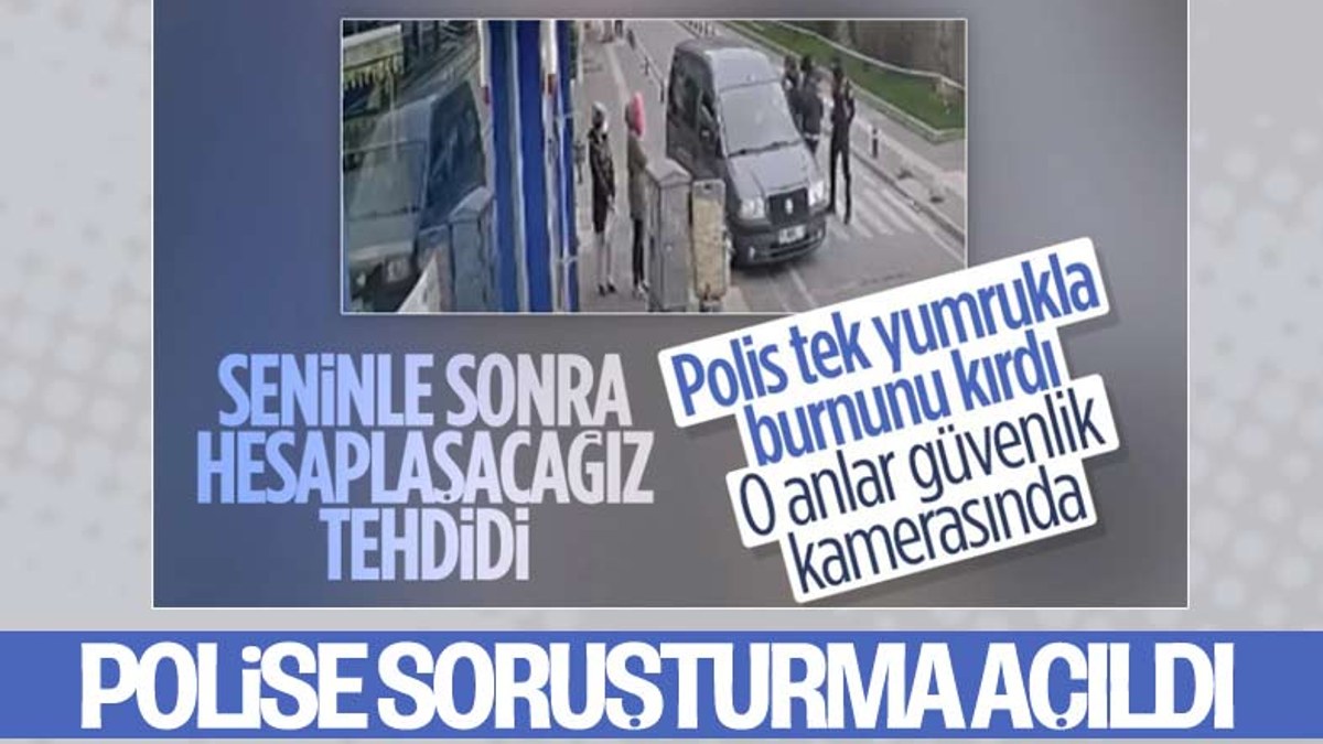 Samsun'da polis kendisini tehdit eden şahsa yumruk attı
