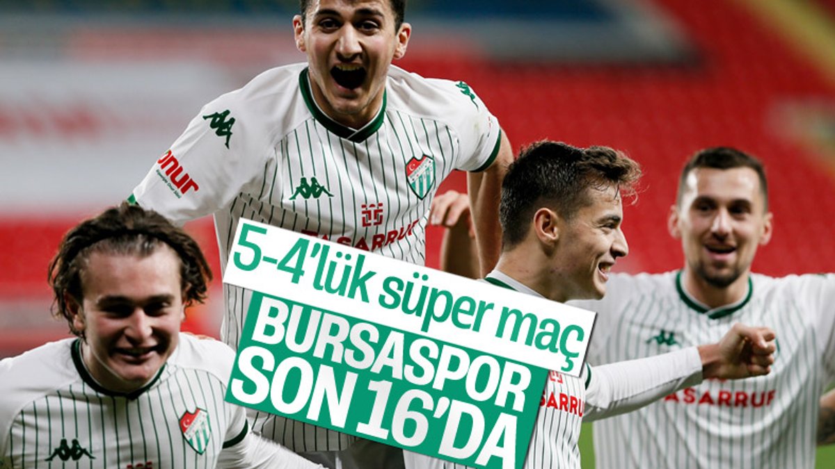 Göztepe'yi uzatmalarda yenen Bursaspor, Türkiye Kupası'nda son 16'da