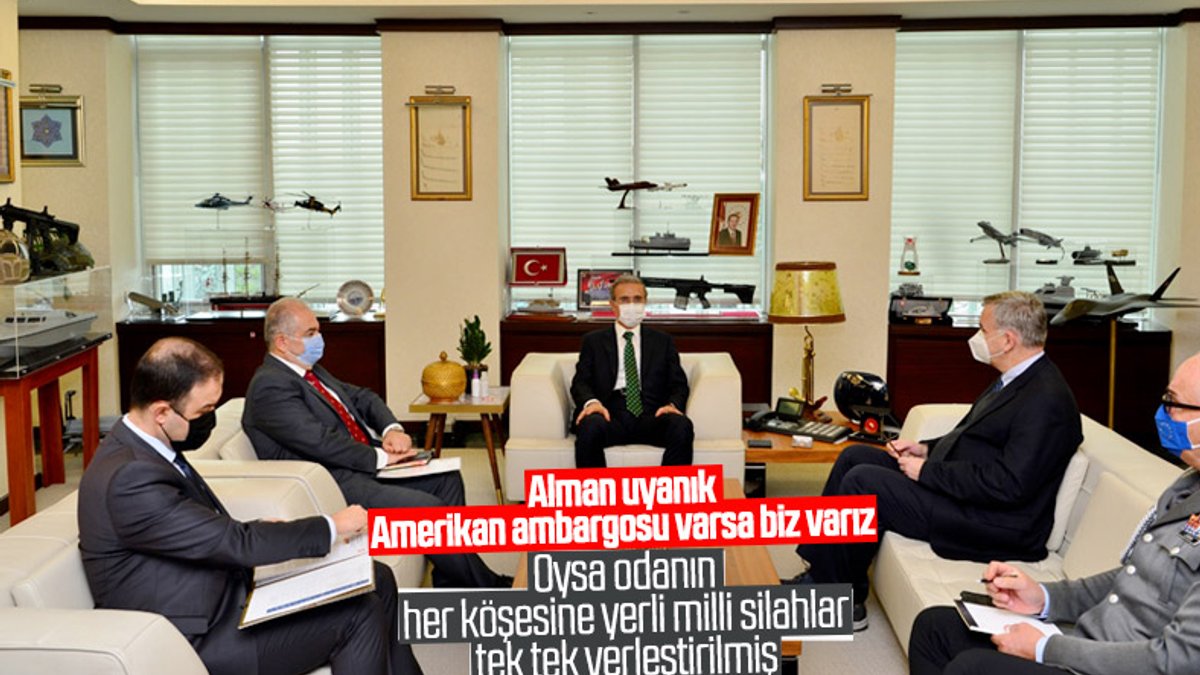 Savunma Sanayii Başkanı Demir, Alman heyeti kabul etti