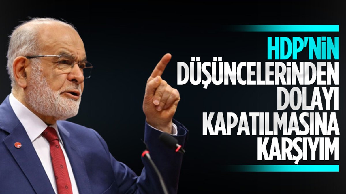 Temel Karamollaoğlu HDP'nin kapatılma talebini değerlendirdi