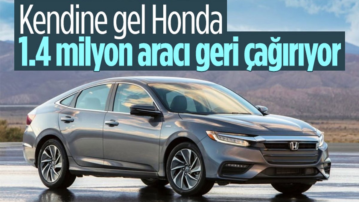 Honda, 1.4 milyon Accord ve Insight modelini geri çağırıyor