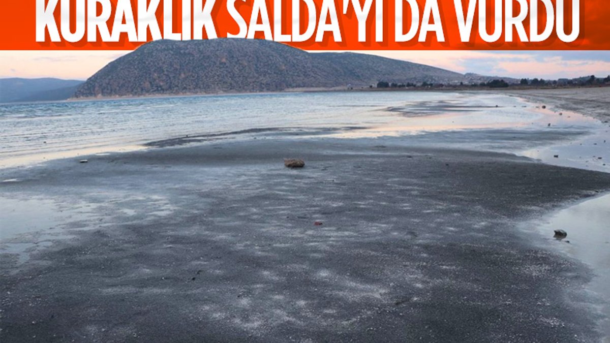 Salda Gölü, kuraklık nedeniyle 10 yılda 30 metre çekildi