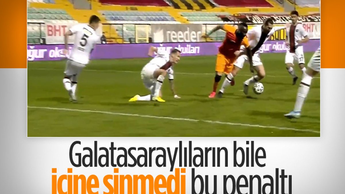 Galatasaray'ın kazandığı penaltı olay oldu
