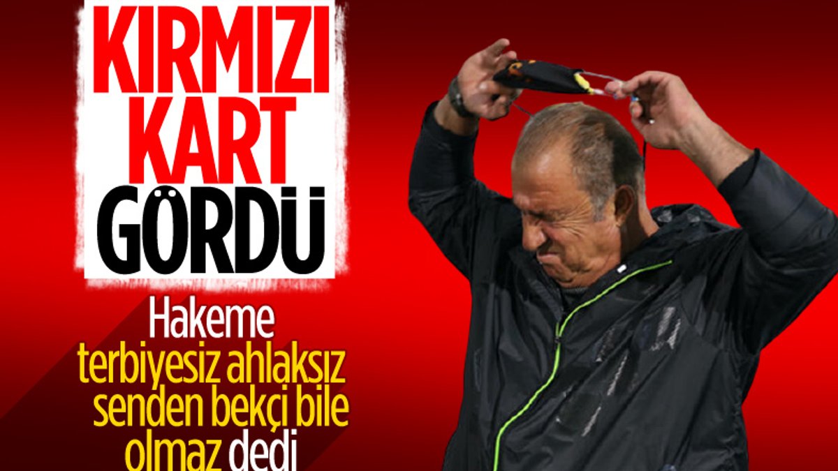 Galatasaray'da Fatih Terim kırmızı kart gördü