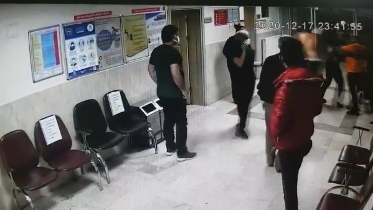 Çorum'da gürültü nedeniyle uyaran hastane polisine saldırı