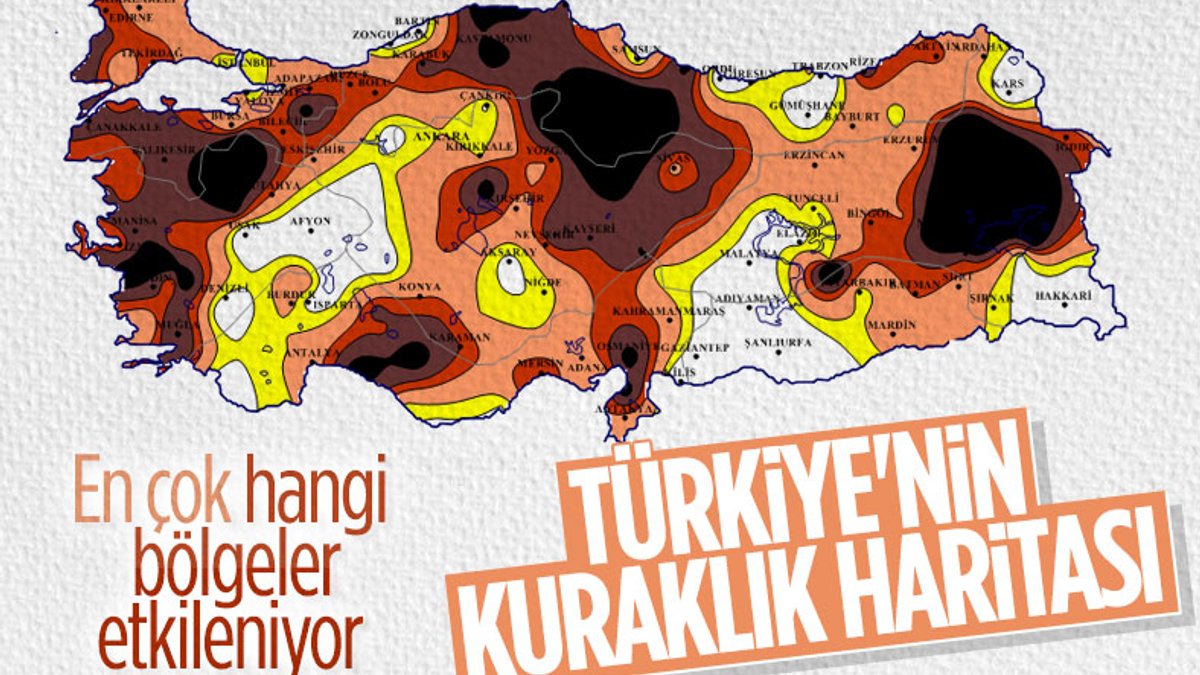 Türkiye’nin 9 aylık kuraklık haritası