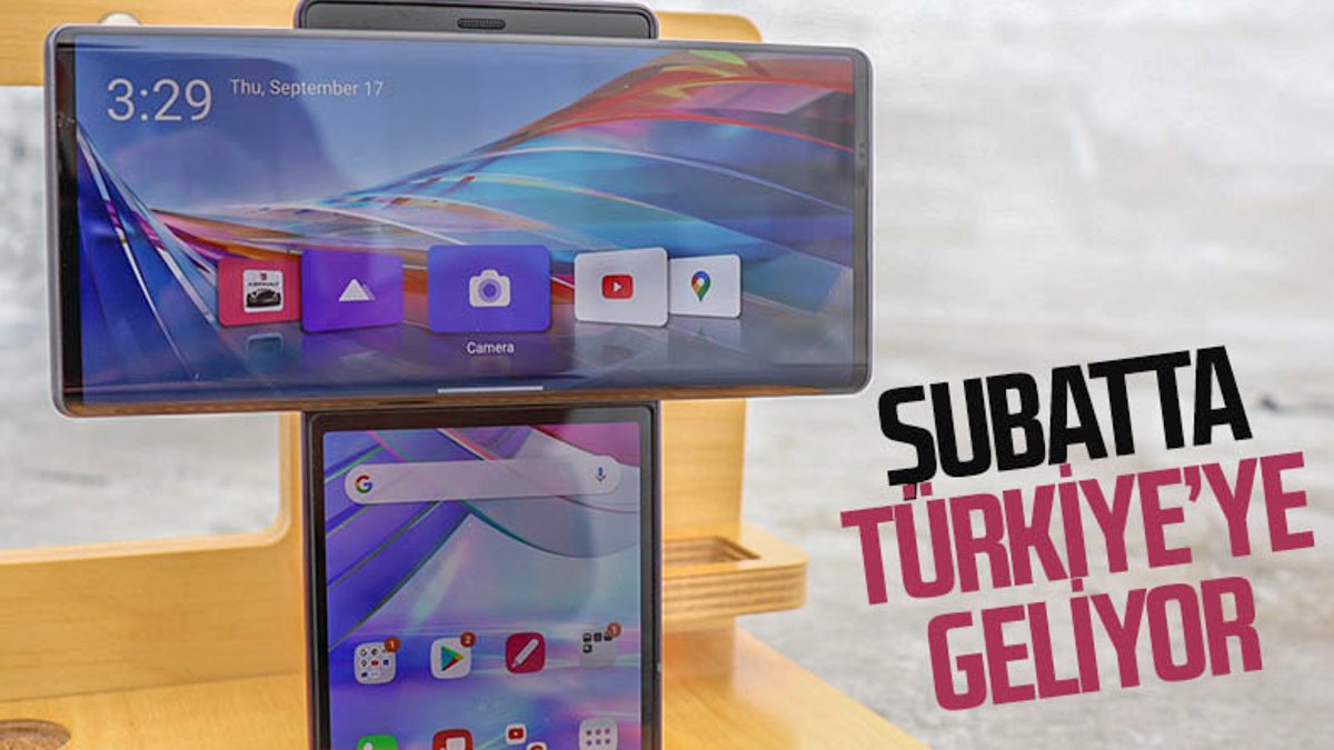 Dönebilen ekrana sahip T şeklindeki telefon LG Wing, Türkiye'ye geliyor