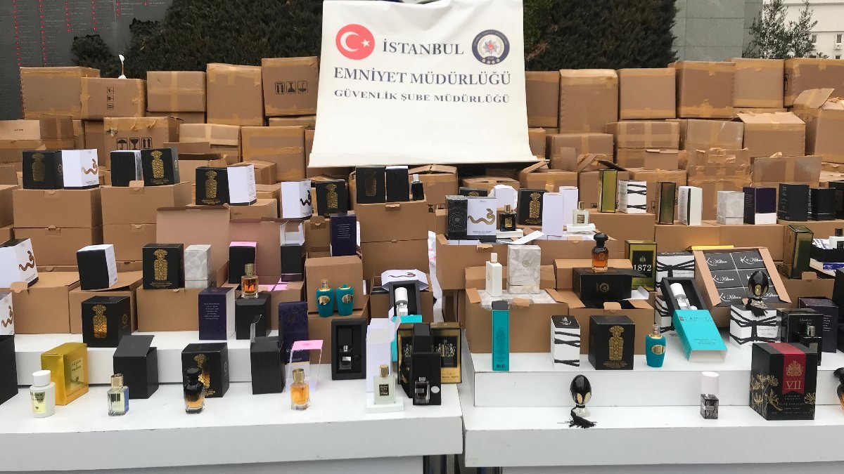 İstanbul’da 70 milyon lira değerinde sahte parfüm ele geçirildi