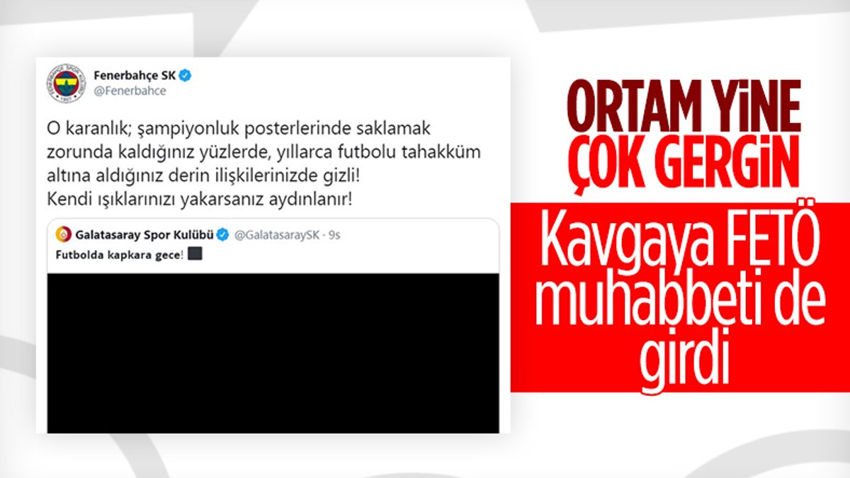 Fenerbahçe - Başakşehir maçında hakem kararlarına Galatasaray'dan tepki