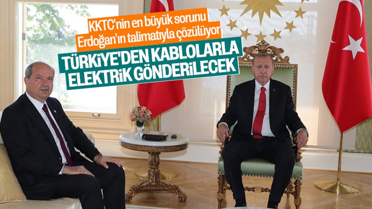 Cumhurbaşkanı Erdoğan talimat verdi, KKTC’ye elektrik de gidiyor