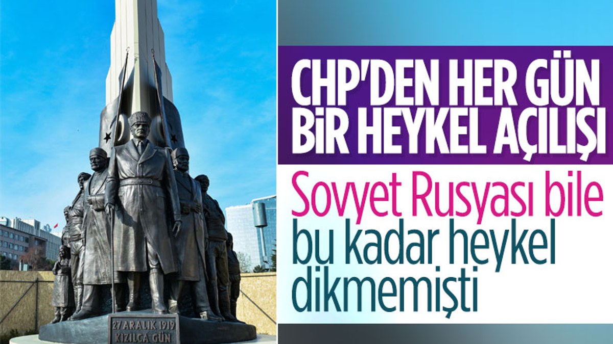 CHP, Ankara'ya bir heykel daha yaptı