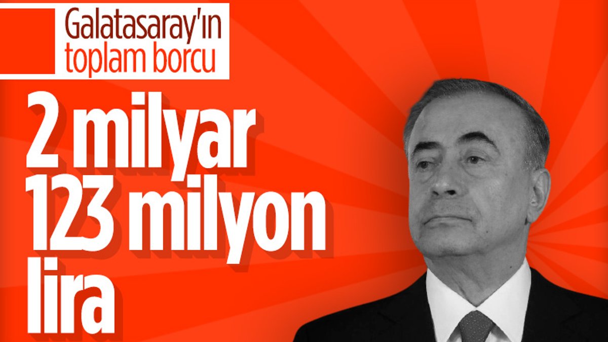 Galatasaray'ın toplam borcu 2 milyar 123 milyon lira