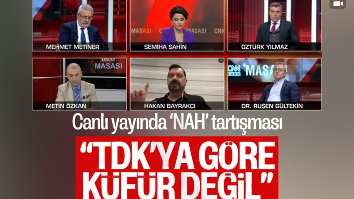 CNN Türk yayınında 'nah' tartışması