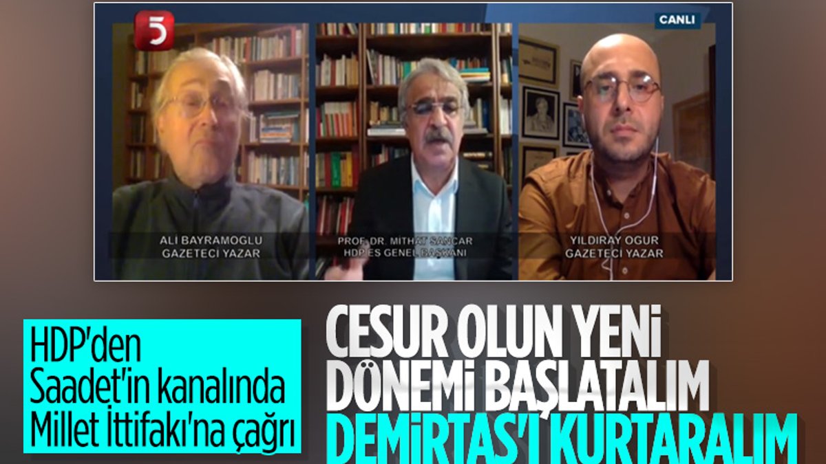 HDP'den Millet İttifakı'na Demirtaş çağrısı: Yeni dönemi başlatalım