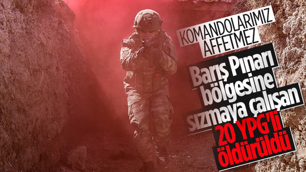 Barış Pınarı bölgesinde 20 PKK/YPG’li terörist öldürüldü