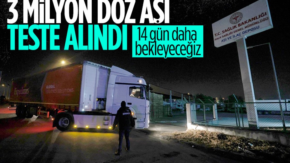 Çin'den getirilen aşılar depolara taşındı