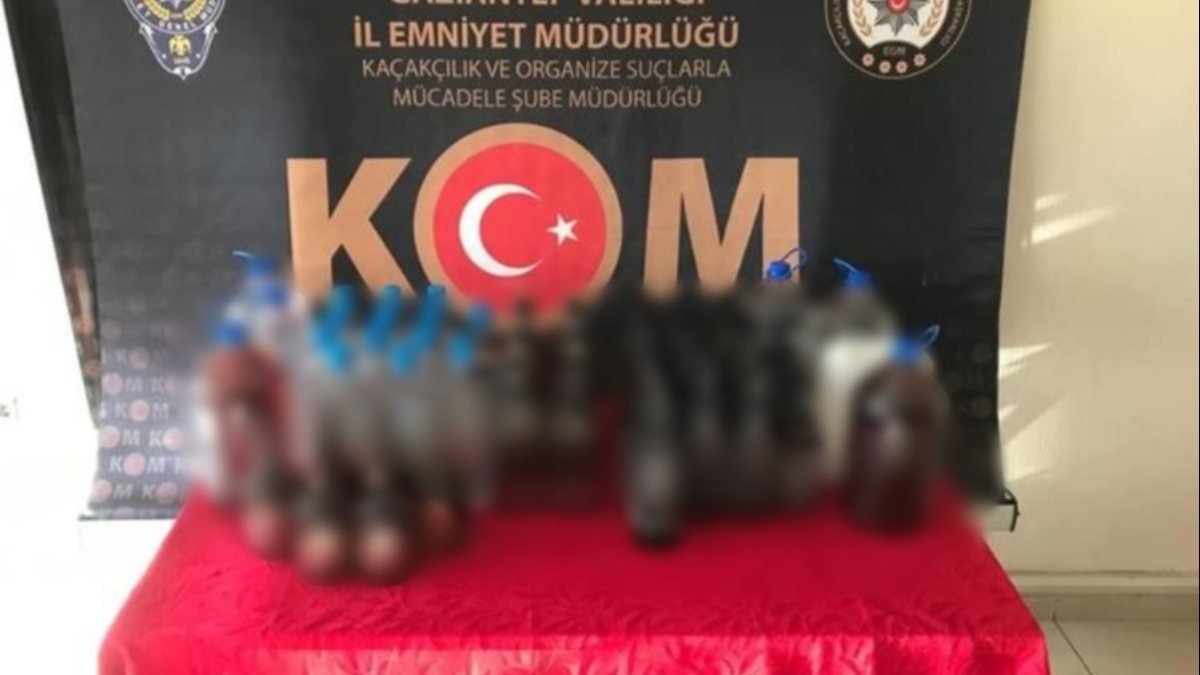 Gaziantep'te sahte alkol operasyonu: 11 gözaltı