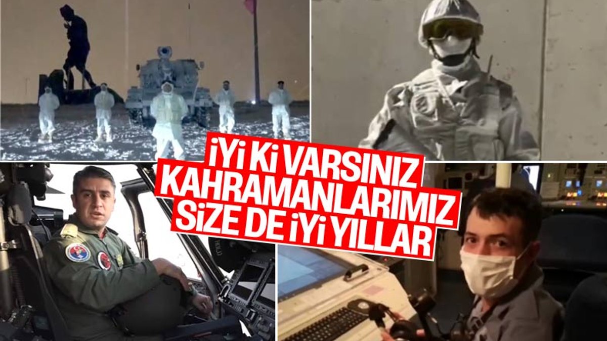 Mehmetçik'ten yeni yıl mesajı