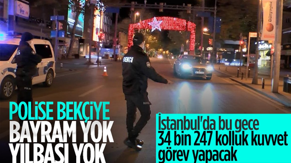 İstanbul'da yılbaşı gecesi görev yapacak güvenlik personeli sayısı