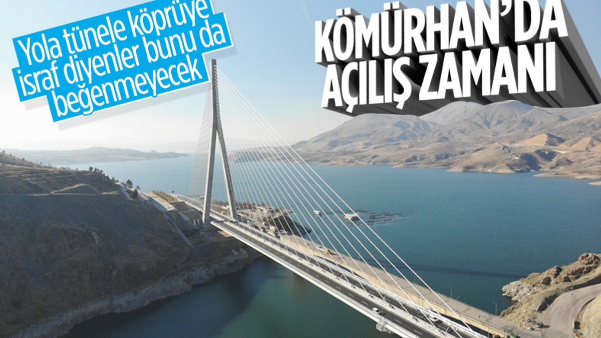 16 ili bağlayan yeni 'Kömürhan Köprüsü ve Bağlantı Tüneli' yarın açılıyor