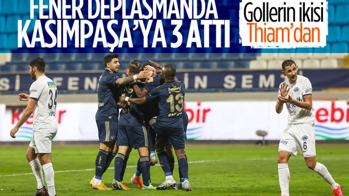 Fenerbahçe, Kasımpaşa'yı 3 golle yendi