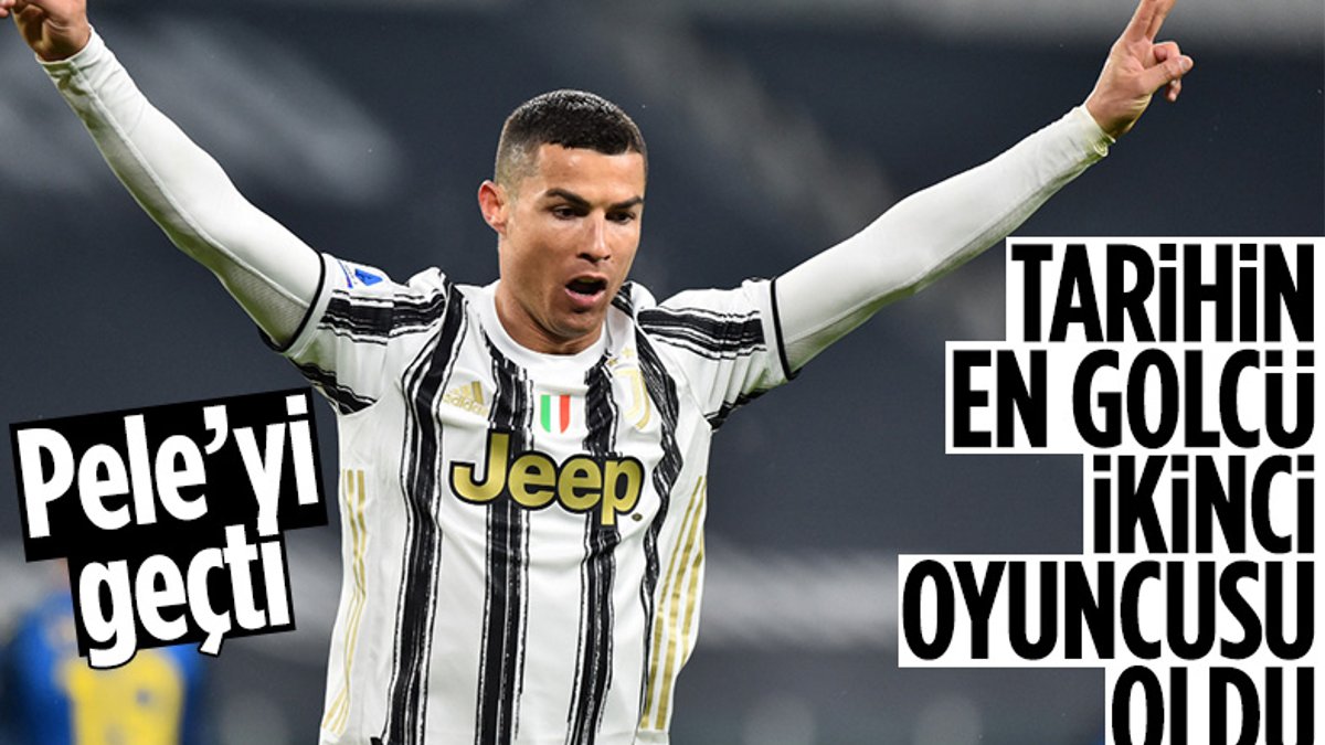 Ronaldo, Tarihin en golcü ikinci oyuncusu oldu