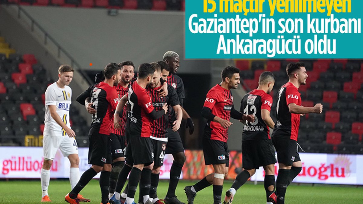 Gaziantep FK, Ankaragücü'nü 2 golle geçti