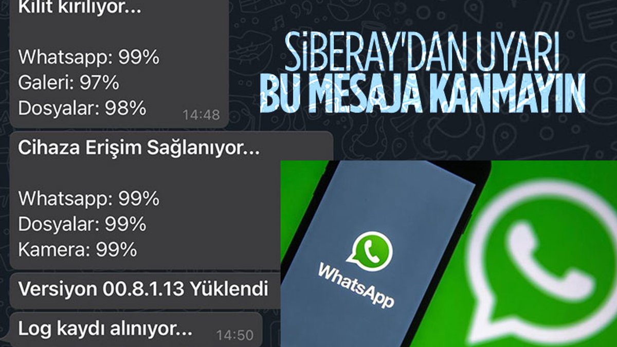 Siberay, yeni WhatsApp dolandırıcılığına karşı uyardı