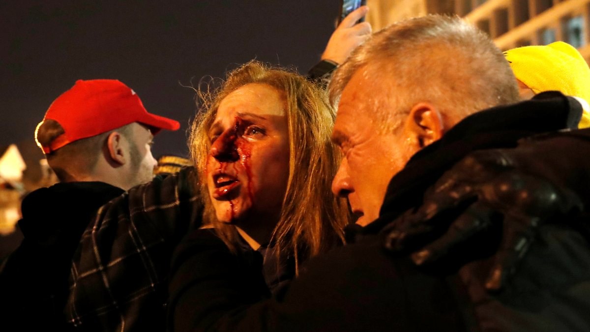 ABD'de polis ile Trump destekçileri arasında arbede