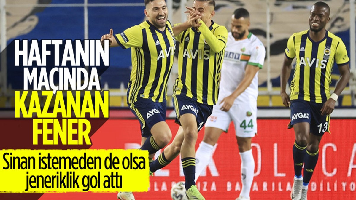 Fenerbahçe evinde Alanyaspor'u mağlup etti