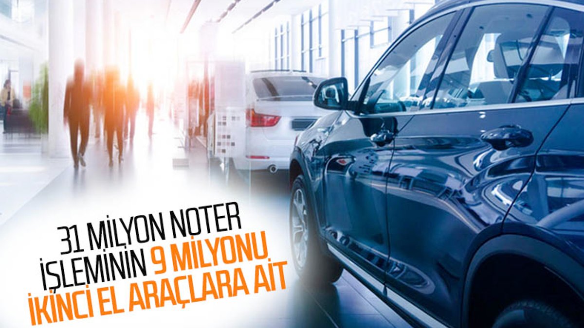 2020 yılında Türkiye'de 9 milyon ikinci el araç satıldı