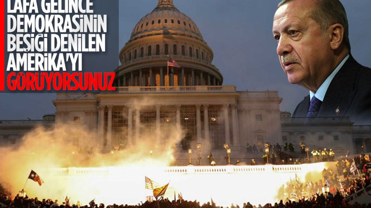 Cumhurbaşkanı Erdoğan'dan Amerika'daki olaylara ilk yorum