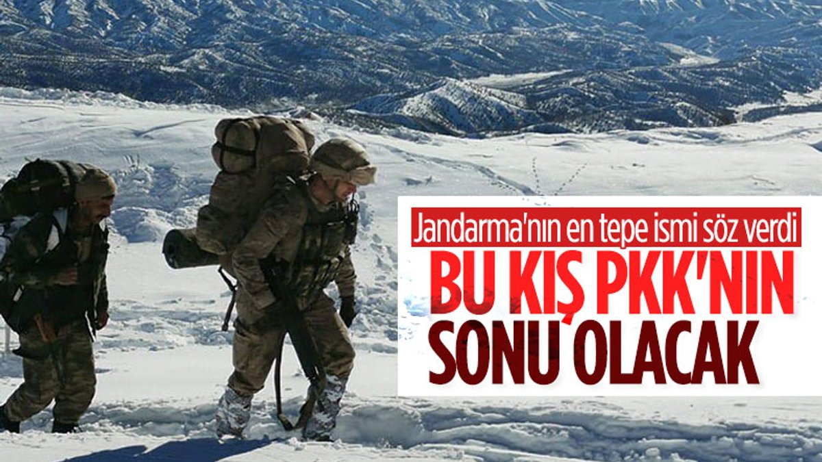 Jandarma Genel Komutanı Arif Çetin: Bu kış PKK'nın son kışı olacak