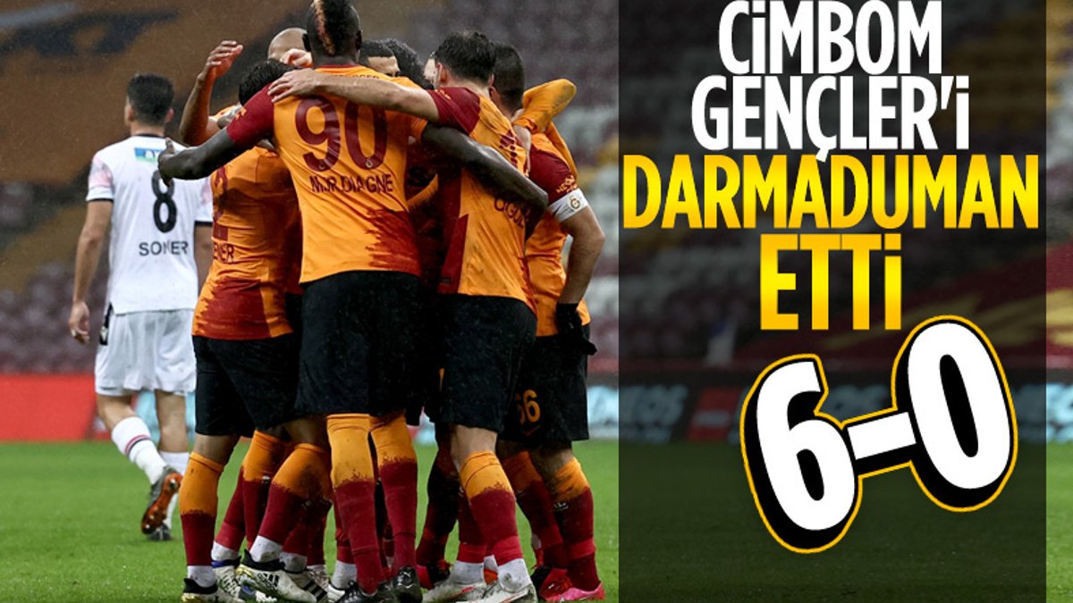 Galatasaray, Gençlerbirliği'ni 6 golle dağıttı